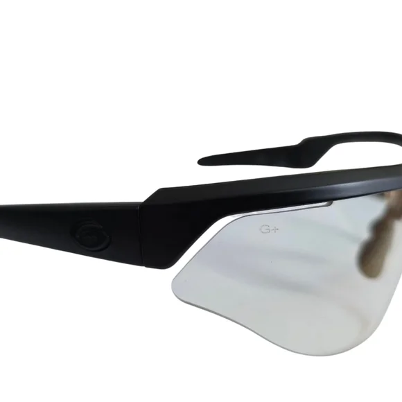 Gargoyles 10700169. QTM Cardinal-PR Sunglasses Matte Black Frame, Clear NIB - Picture 8 of 17